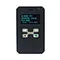 front view of the WEX W8008, the world‘s thinnest IP67 alphanumeric pager, on a white background.